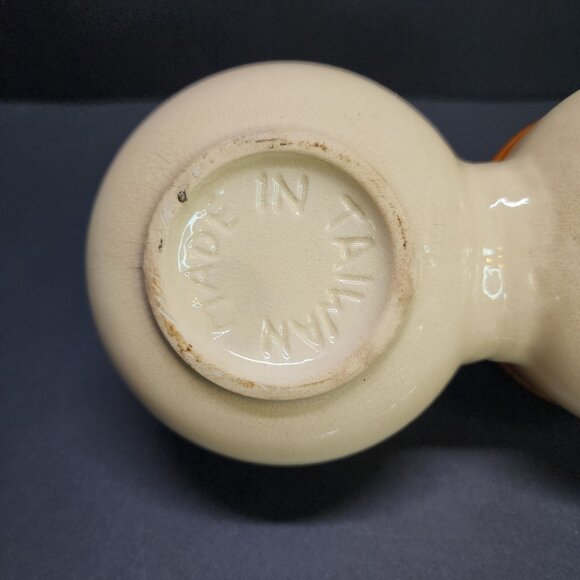 Vintage Stoneware Double Condiment Crock Set with Spoons and Lids - Picture 8 of 10